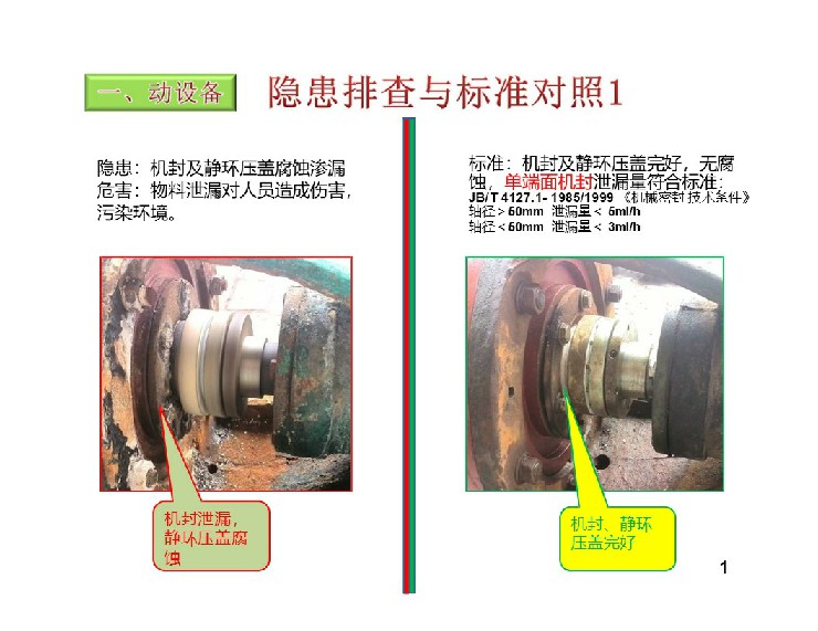 TPM設備隱患排查標準對照表2